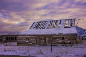 Old barn with snow at sunrise_6.jpg